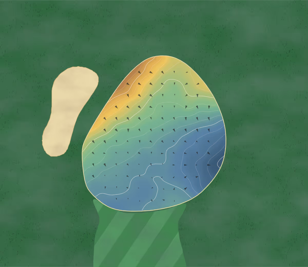 Green contour map of Marysville GC in Marysville, Michigan: 187 elevation contours at a 3-inch interval with fall-line arrows, traced from 1-meter lidar
