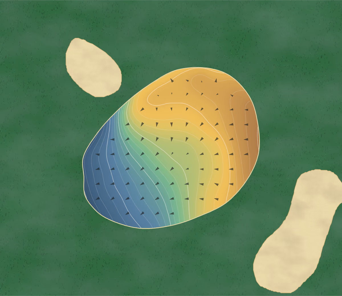 Green contour map of Medford Lakes in Medford Lakes, New Jersey: 114 elevation contours at a 3-inch interval with fall-line arrows, traced from 1-meter lidar