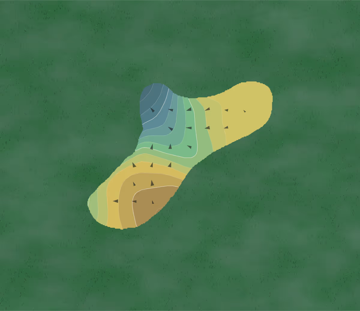 Green contour map of Merchantville in Cherry Hill, New Jersey — 113 elevation contours at a 3-inch interval with fall-line arrows, traced from 1-meter lidar