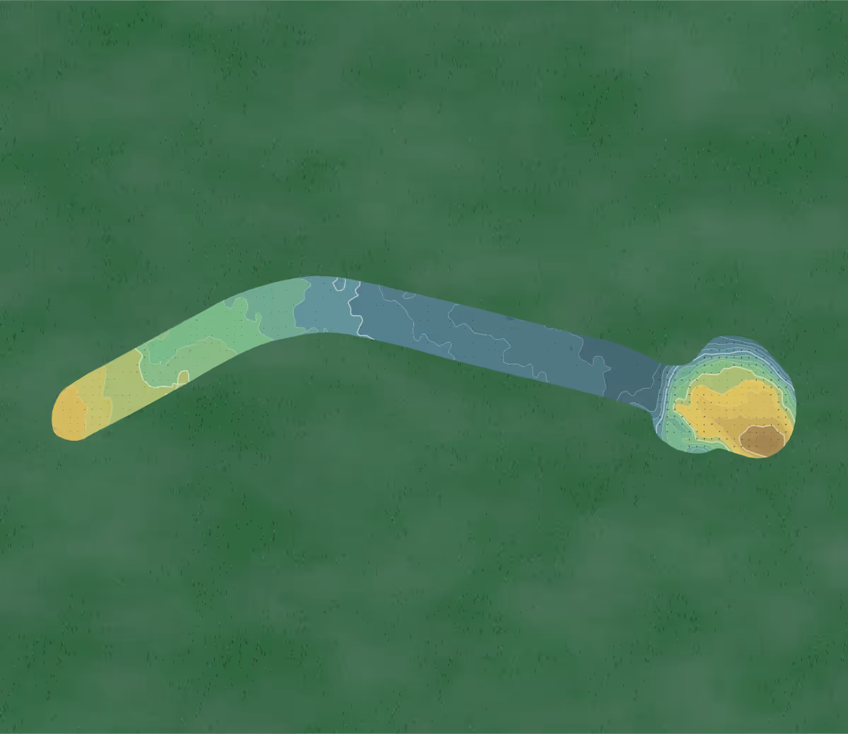 Green contour map of Mesquite Grove in Dyess AFB, Texas — 13 elevation contours at a 3-inch interval with fall-line arrows, traced from 1-meter lidar