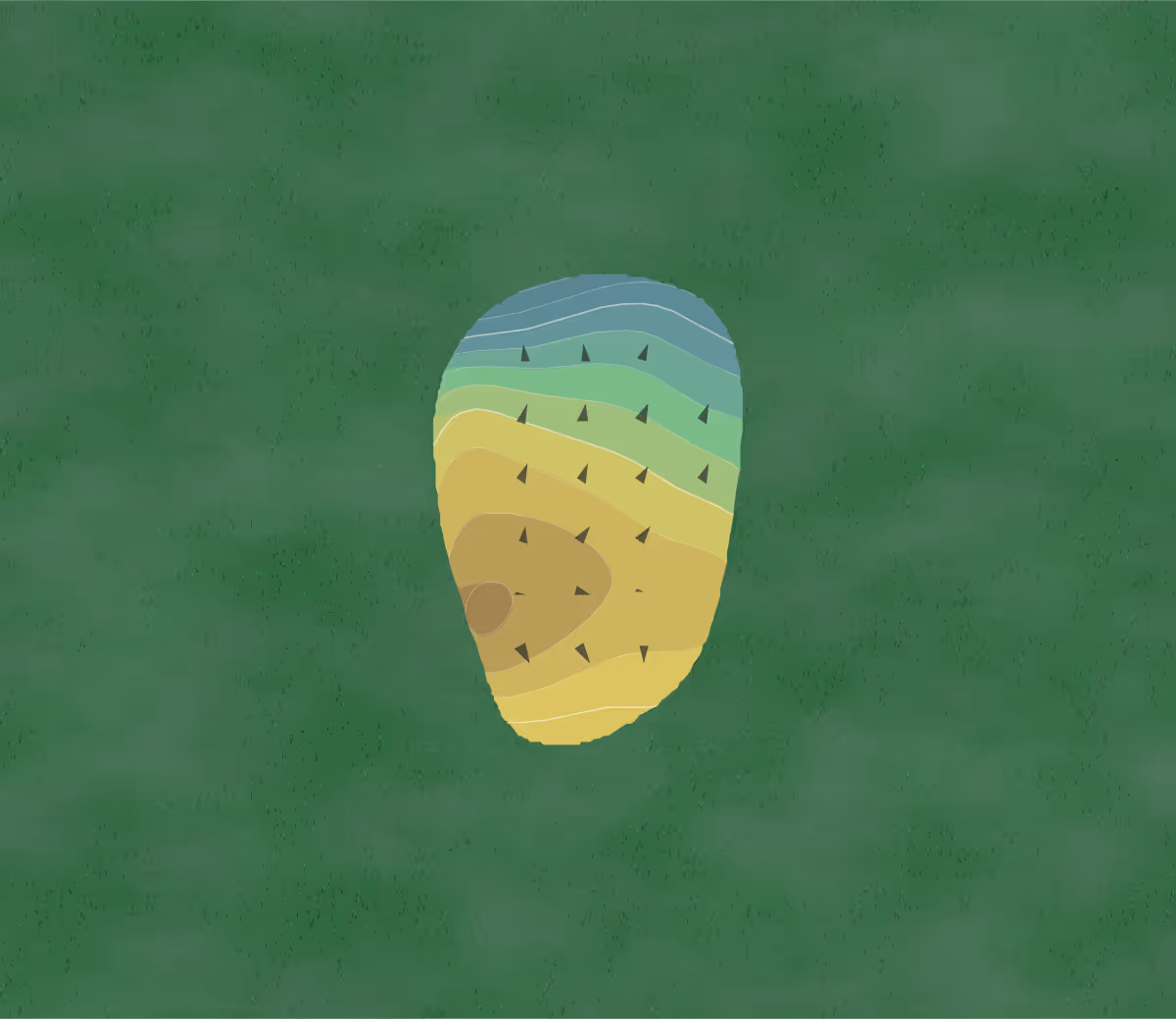 Green contour map of Midlothian in Midlothian, Illinois — 240 elevation contours at a 3-inch interval with fall-line arrows, traced from 1-meter lidar