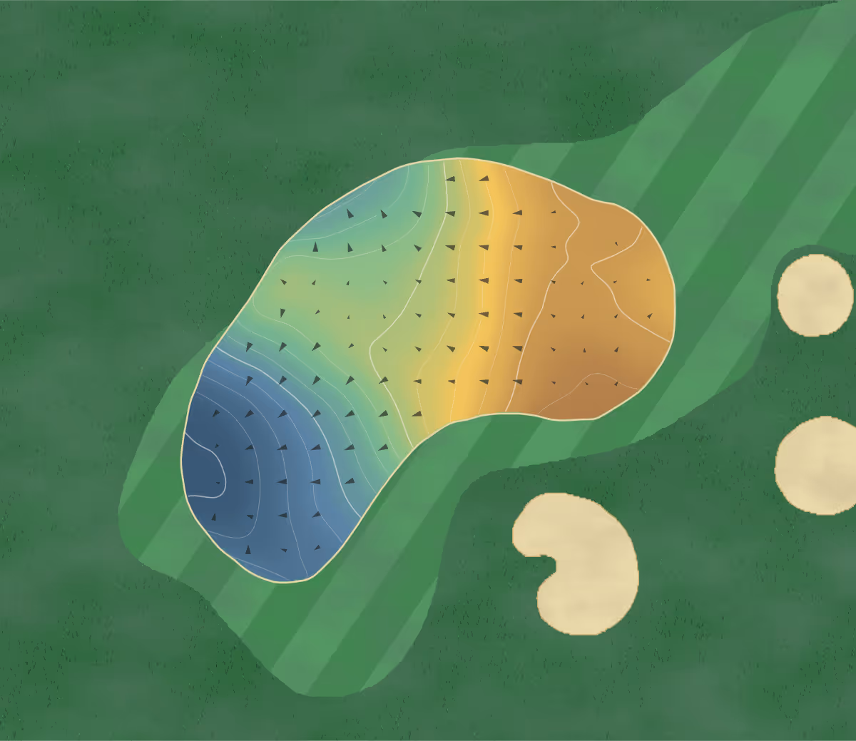 Green contour map of Mistwood in Romeoville, Illinois: 167 elevation contours at a 3-inch interval with fall-line arrows, traced from 1-meter lidar