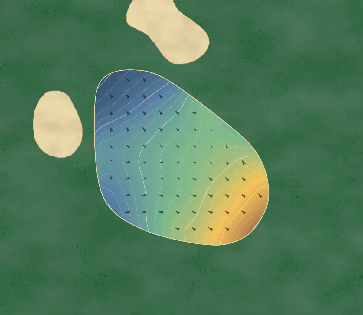 Green contour map of Monroe CC in Monroe, Georgia: 217 elevation contours at a 3-inch interval with fall-line arrows, traced from 1-meter lidar