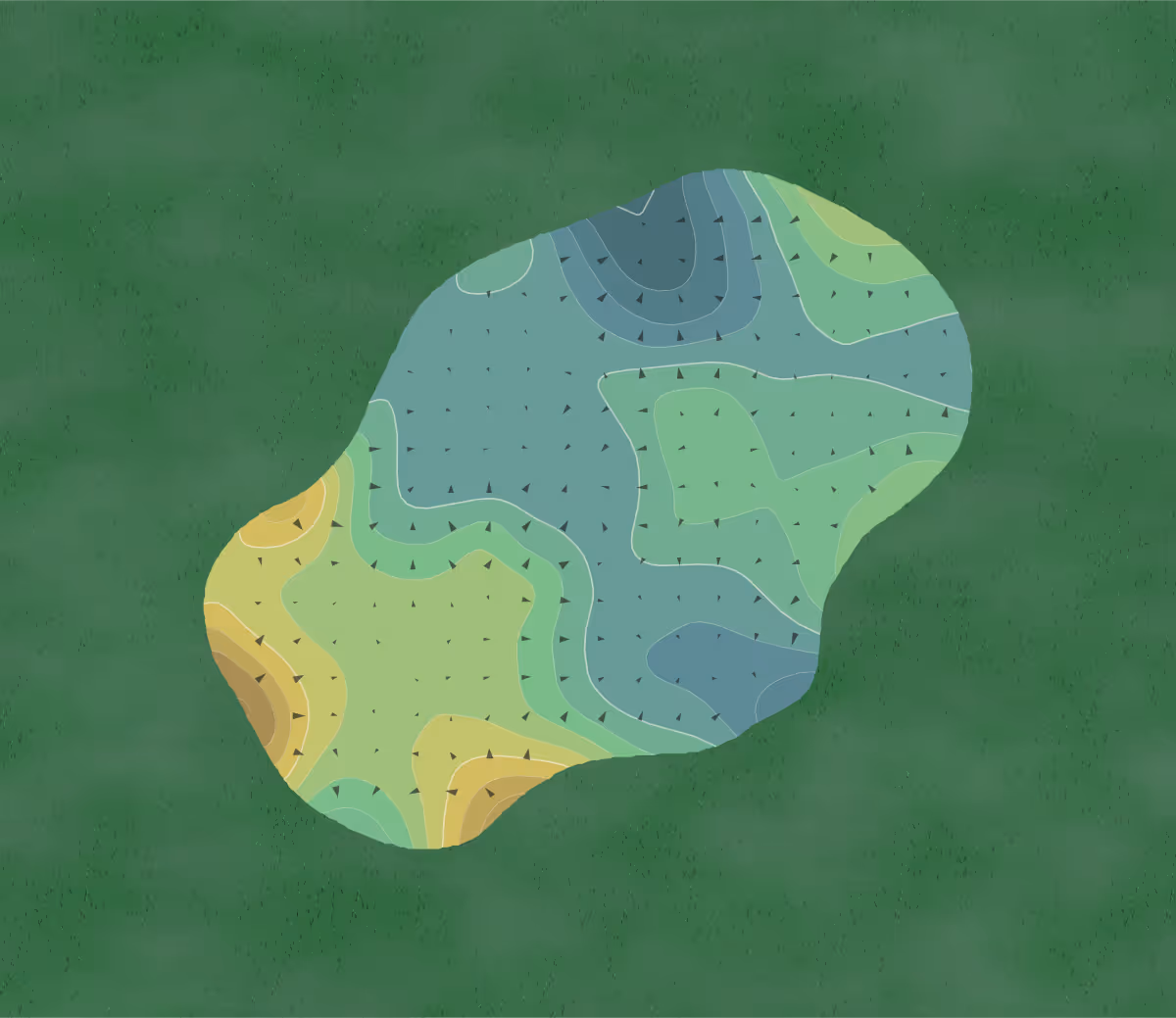 Green contour map of Tukwet Canyon in Beaumont, California — 605 elevation contours at a 3-inch interval with fall-line arrows, traced from 1-meter lidar