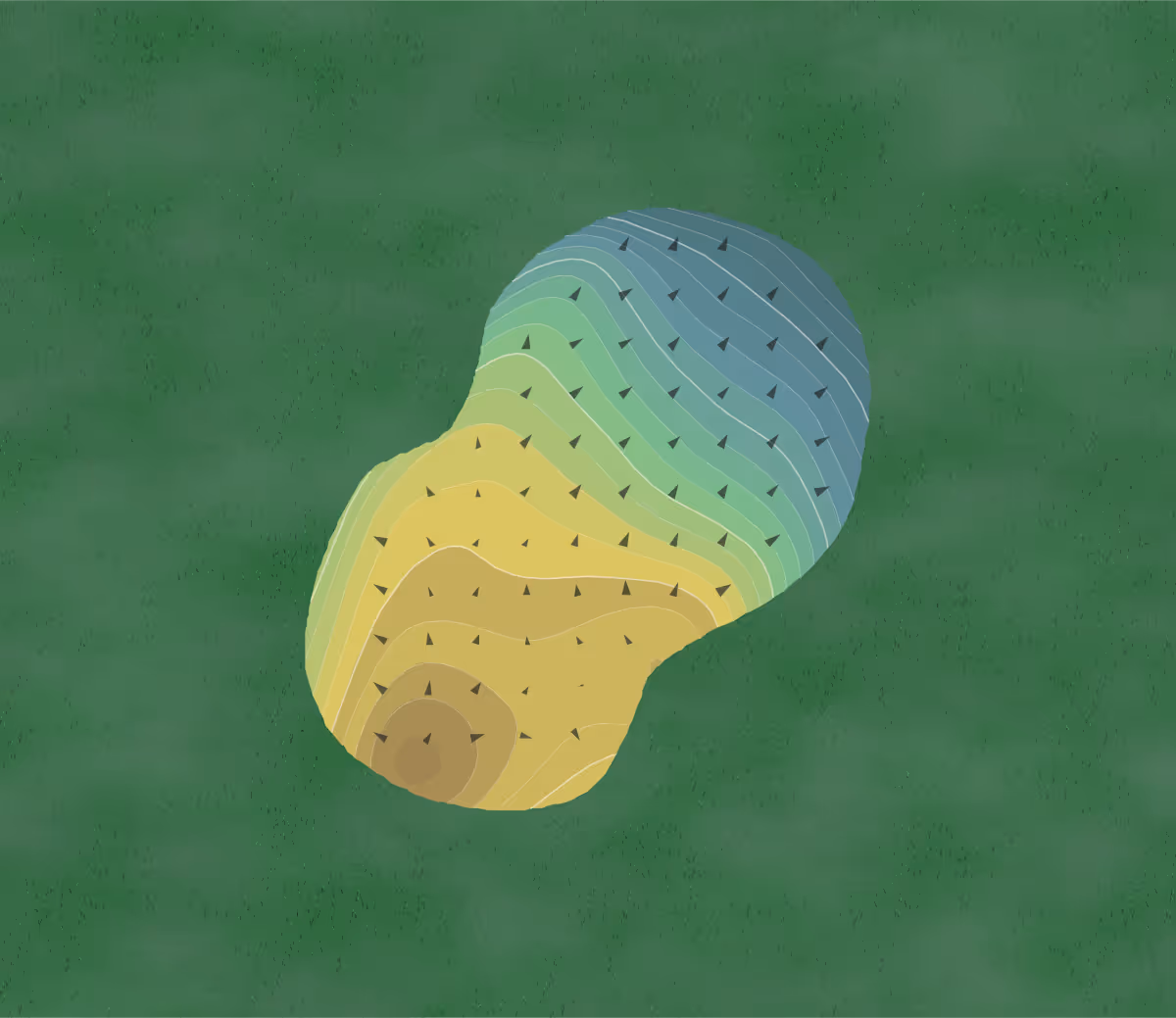 Green contour map of Mount Graham in Safford, Arizona — 246 elevation contours at a 3-inch interval with fall-line arrows, traced from 1-meter lidar
