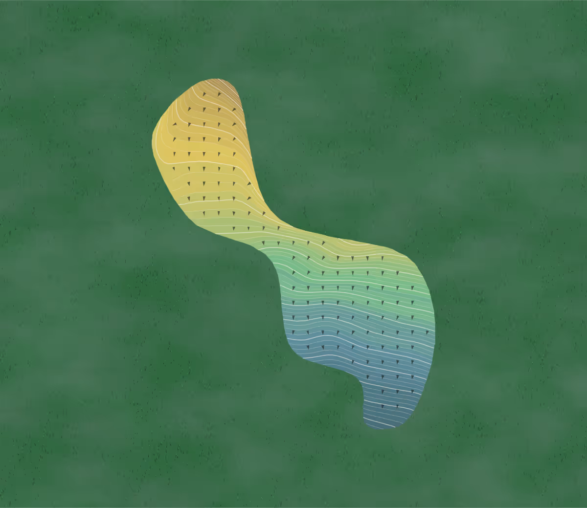 Green contour map of Mountain Flowers in Michigan, United States — 266 elevation contours at a 3-inch interval with fall-line arrows, traced from 1-meter lidar
