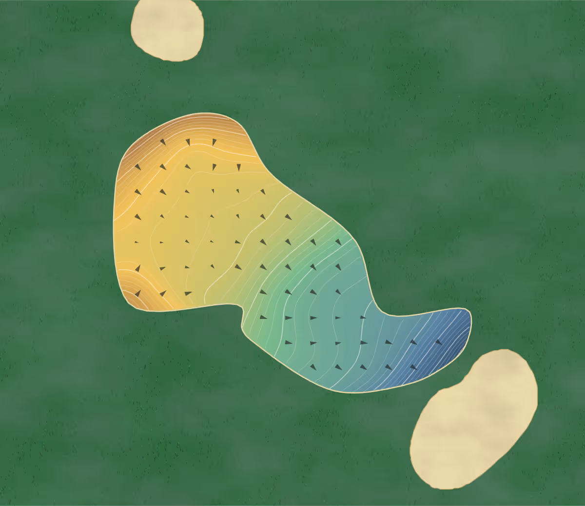 Green contour map of Mountain Greens in Verona, Virginia: 317 elevation contours at a 3-inch interval with fall-line arrows, traced from 1-meter lidar