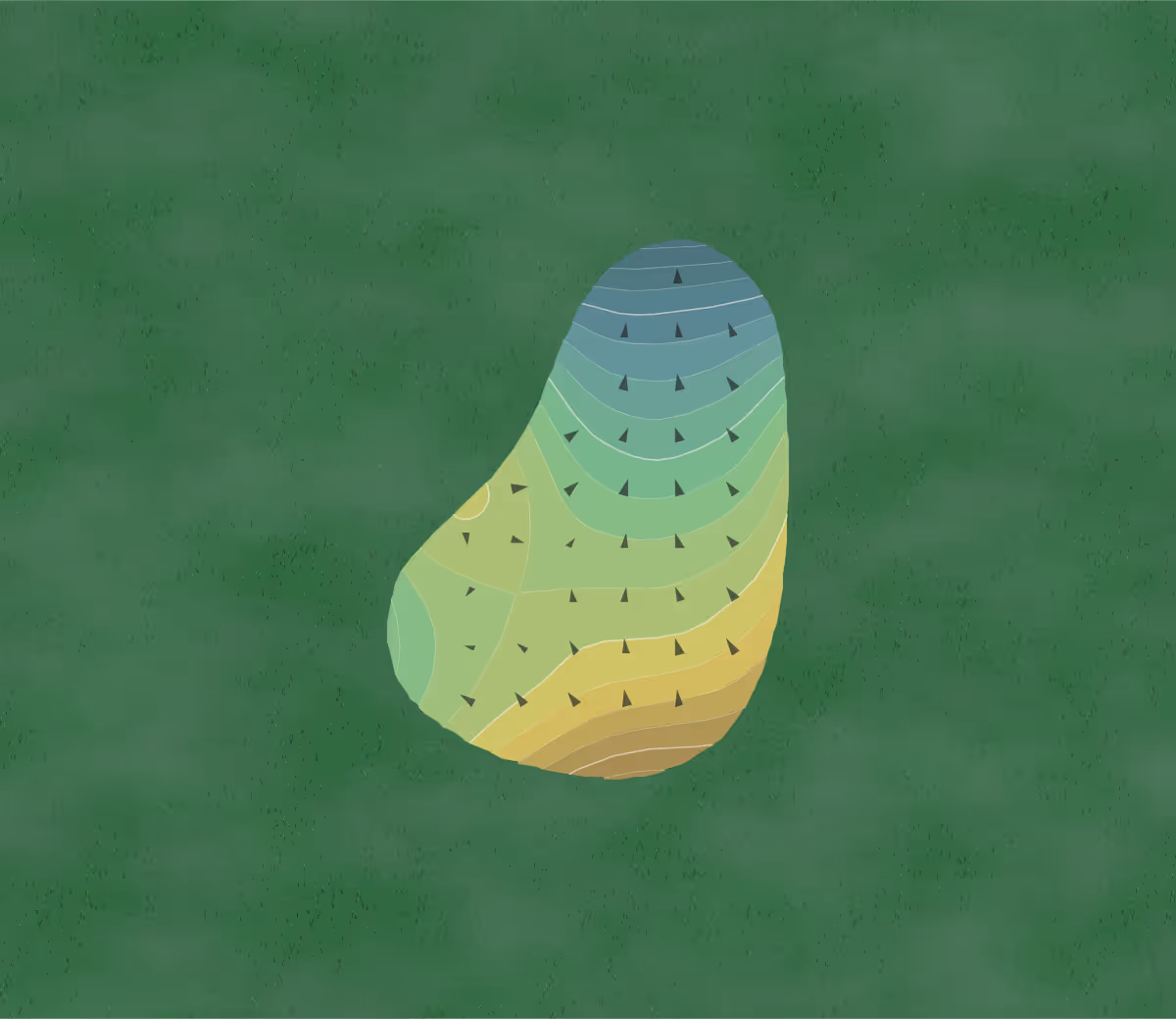 Green contour map of Mountain View Golf Club in West Trenton, New Jersey — 162 elevation contours at a 3-inch interval with fall-line arrows, traced from 1-meter lidar
