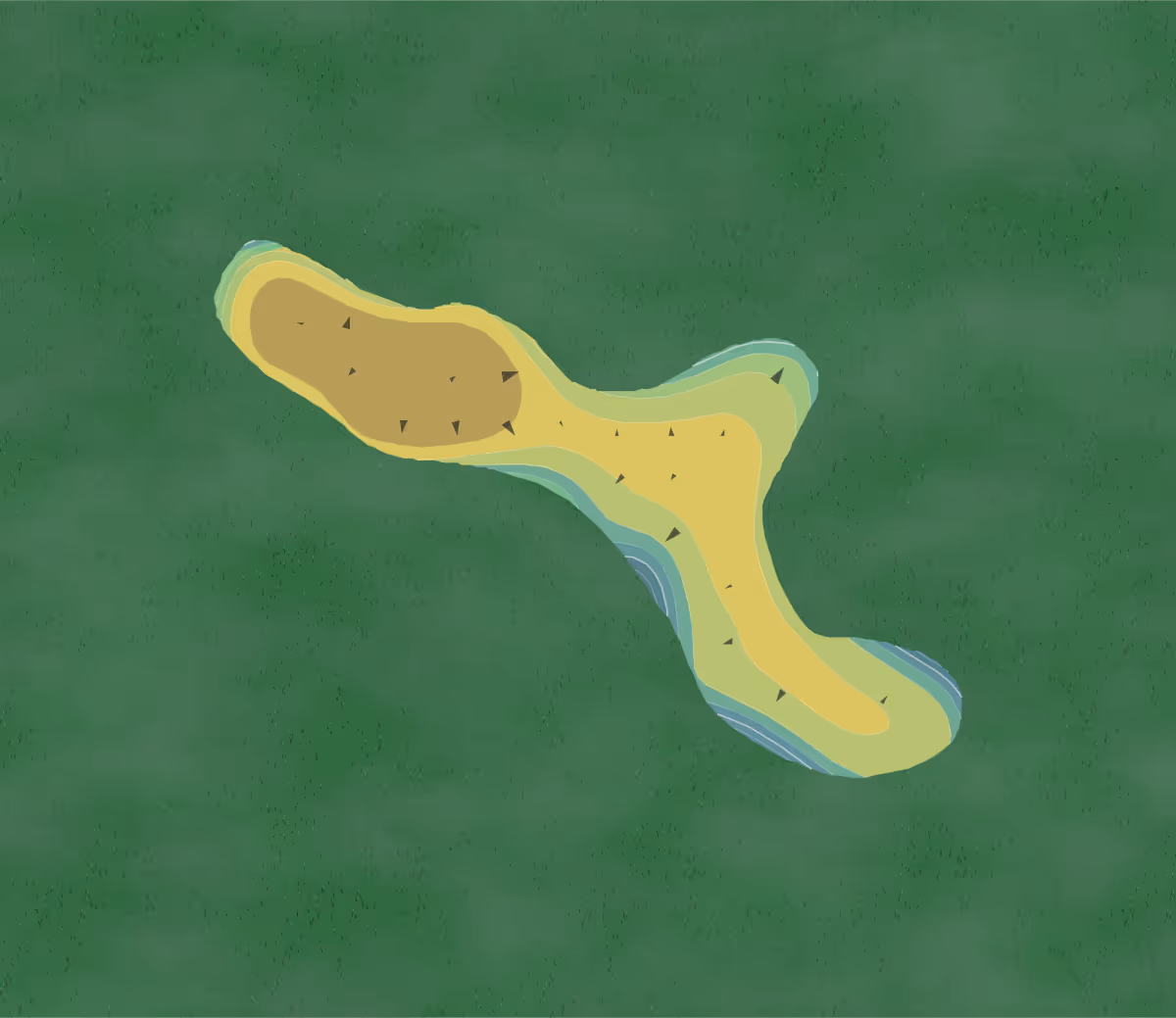 Green contour map of Naples Heritage in Naples, Florida — 177 elevation contours at a 3-inch interval with fall-line arrows, traced from 1-meter lidar