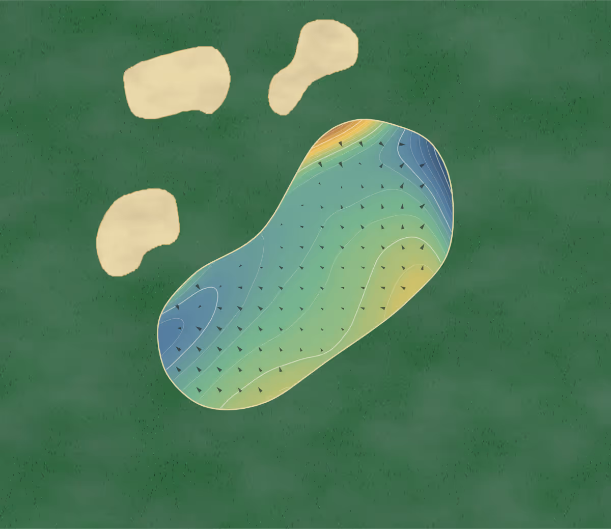 Green contour map of New Mills in High Peak, England — 182 elevation contours at a 8-centimeter interval with fall-line arrows, traced from 1-meter lidar