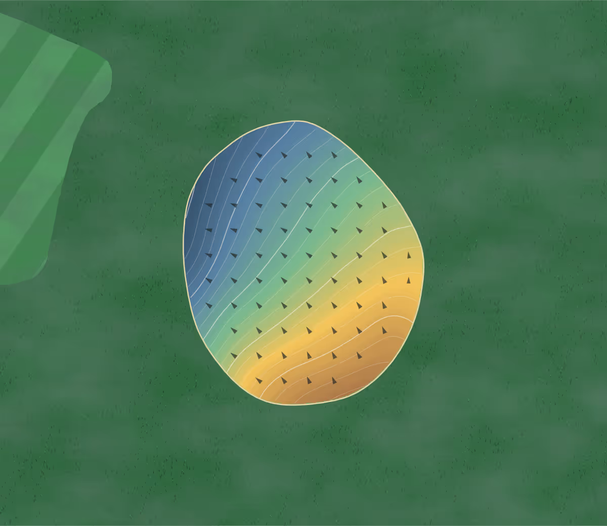 Green contour map of Newcastle Cc in Newcastle, Wyoming — 84 elevation contours at a 3-inch interval with fall-line arrows, traced from 1-meter lidar