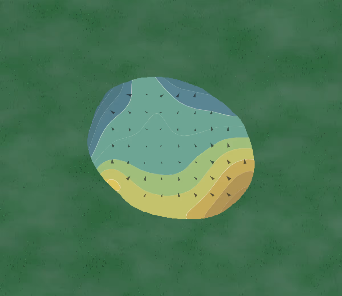 Green contour map of Nippersink in Genoa City, Wisconsin — 27 elevation contours at a 3-inch interval with fall-line arrows, traced from 1-meter lidar
