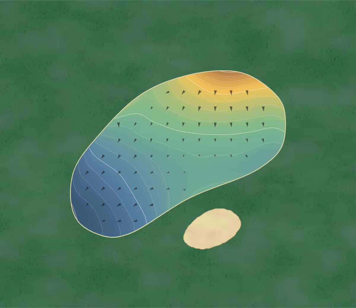 Green contour map of Nolichucky View in Greeneville, Tennessee: 183 elevation contours at a 3-inch interval with fall-line arrows, traced from 1-meter lidar