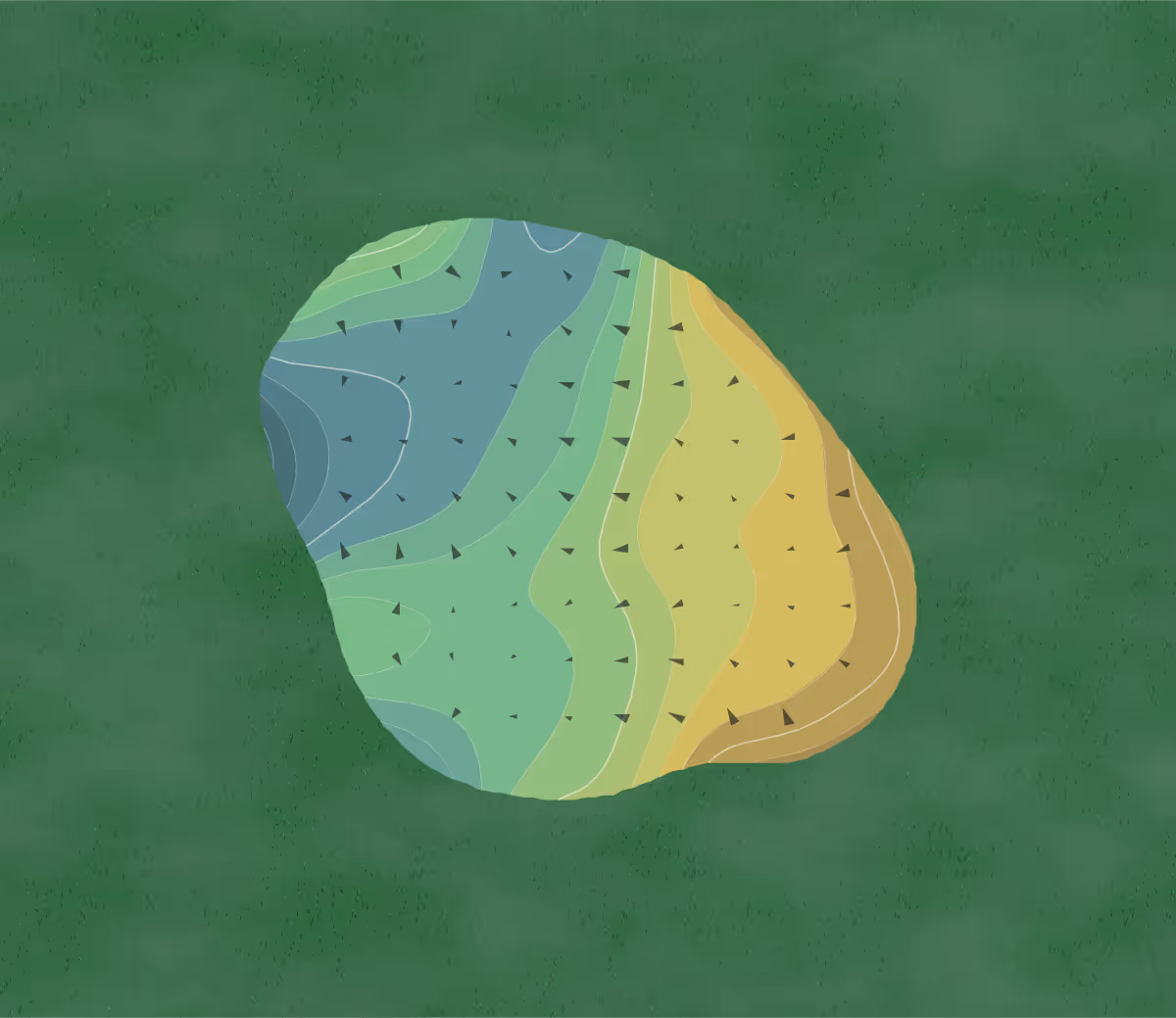 Green contour map of North Palm Beach in North Palm Beach, Florida — 227 elevation contours at a 3-inch interval with fall-line arrows, traced from 1-meter lidar