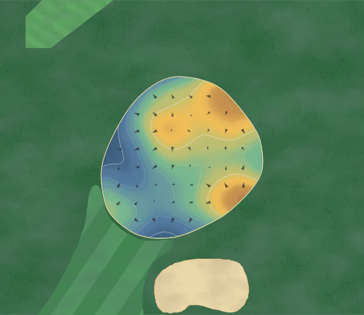 Green contour map of North Terra in West Plains, Missouri: 163 elevation contours at a 3-inch interval with fall-line arrows, traced from 1-meter lidar