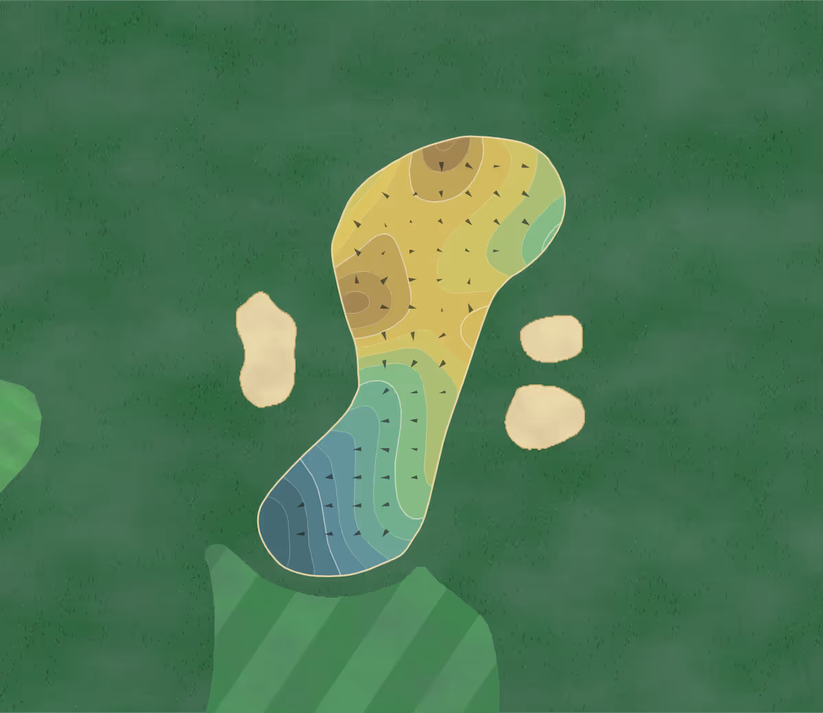 Green contour map of Norton CC in Norton, Massachusetts — 219 elevation contours at a 3-inch interval with fall-line arrows, traced from 1-meter lidar