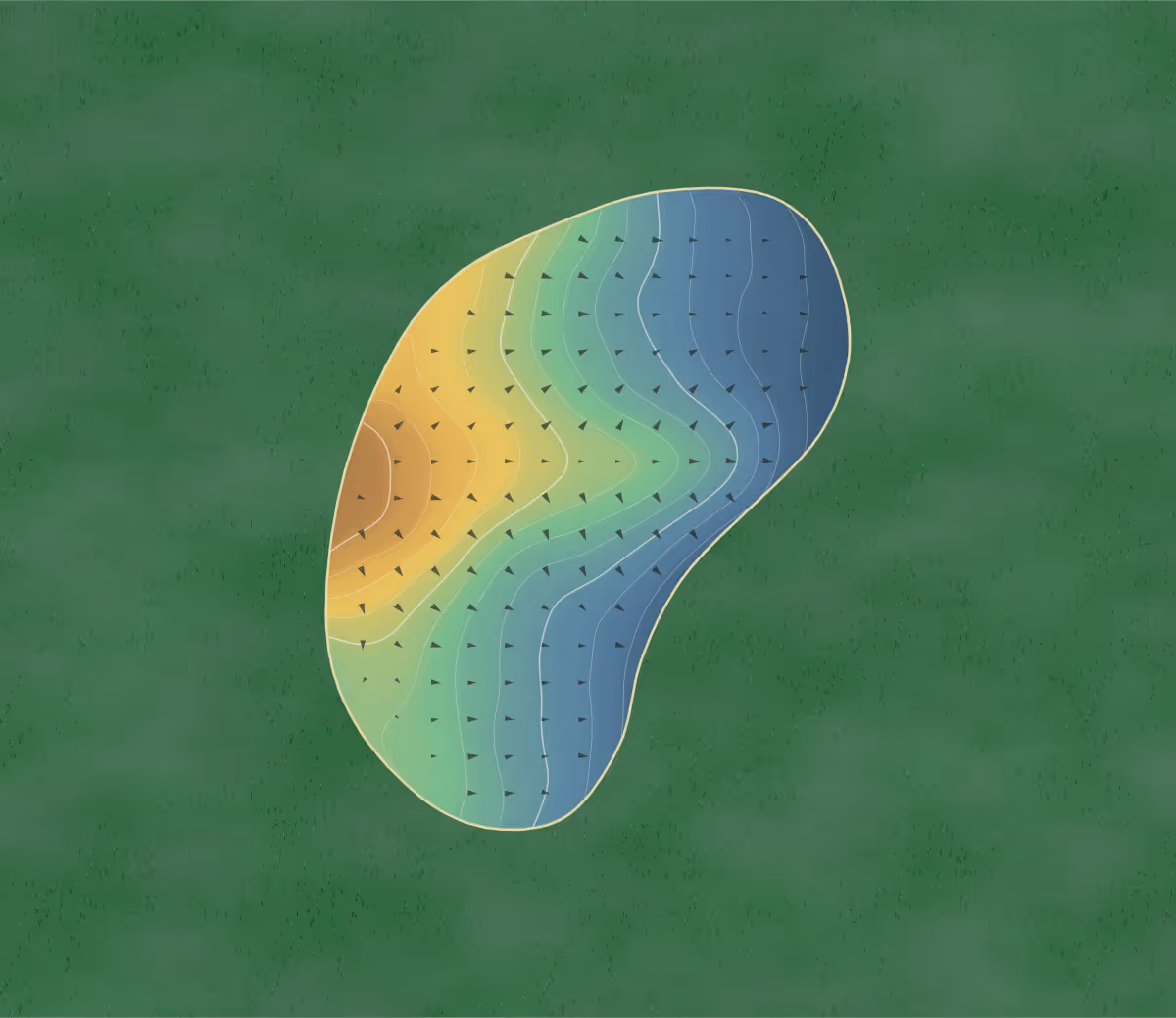 Green contour map of Oak Marsh in Oakdale, Minnesota: 193 elevation contours at a 3-inch interval with fall-line arrows, traced from 1-meter lidar