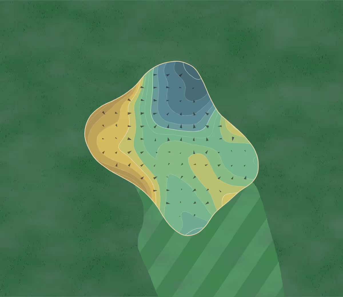 Green contour map of Ocean Edge in Brewster, Massachusetts — 238 elevation contours at a 3-inch interval with fall-line arrows, traced from 1-meter lidar