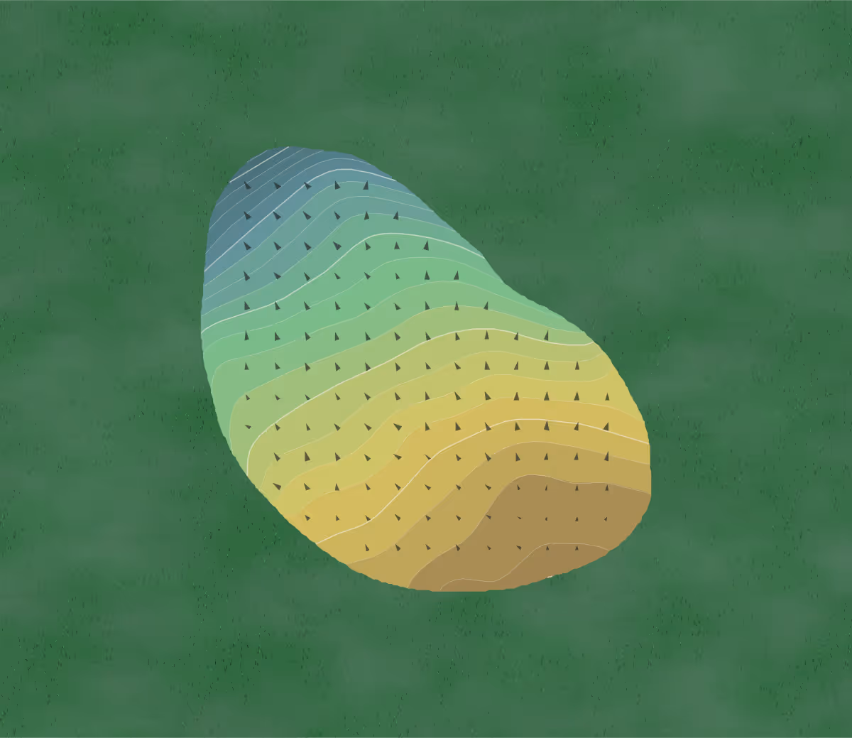 Green contour map of Onondaga in Fayetteville, New York — 214 elevation contours at a 3-inch interval with fall-line arrows, traced from 1-meter lidar