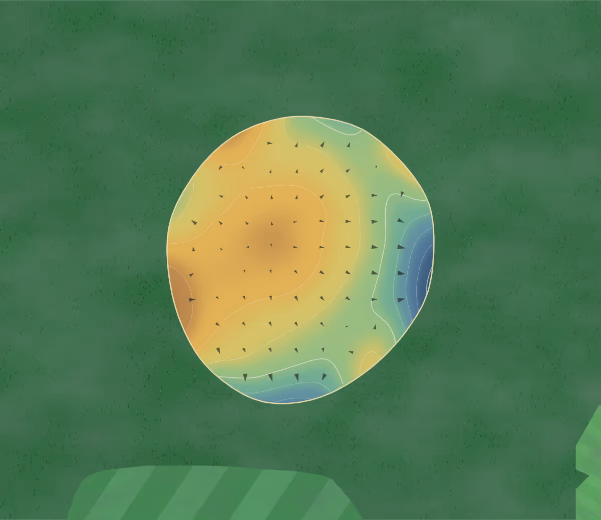 Green contour map of Osacge City in Osage City, Kansas: 70 elevation contours at a 3-inch interval with fall-line arrows, traced from 1-meter lidar