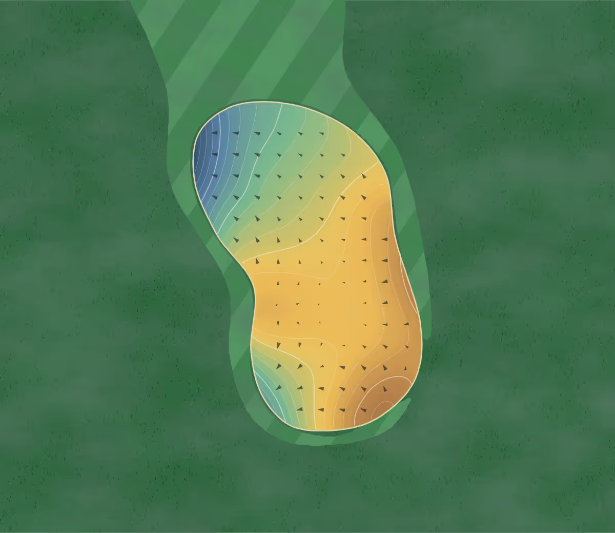 Green contour map of Oskaloosa in Oskaloosa, Iowa: 241 elevation contours at a 3-inch interval with fall-line arrows, traced from 1-meter lidar