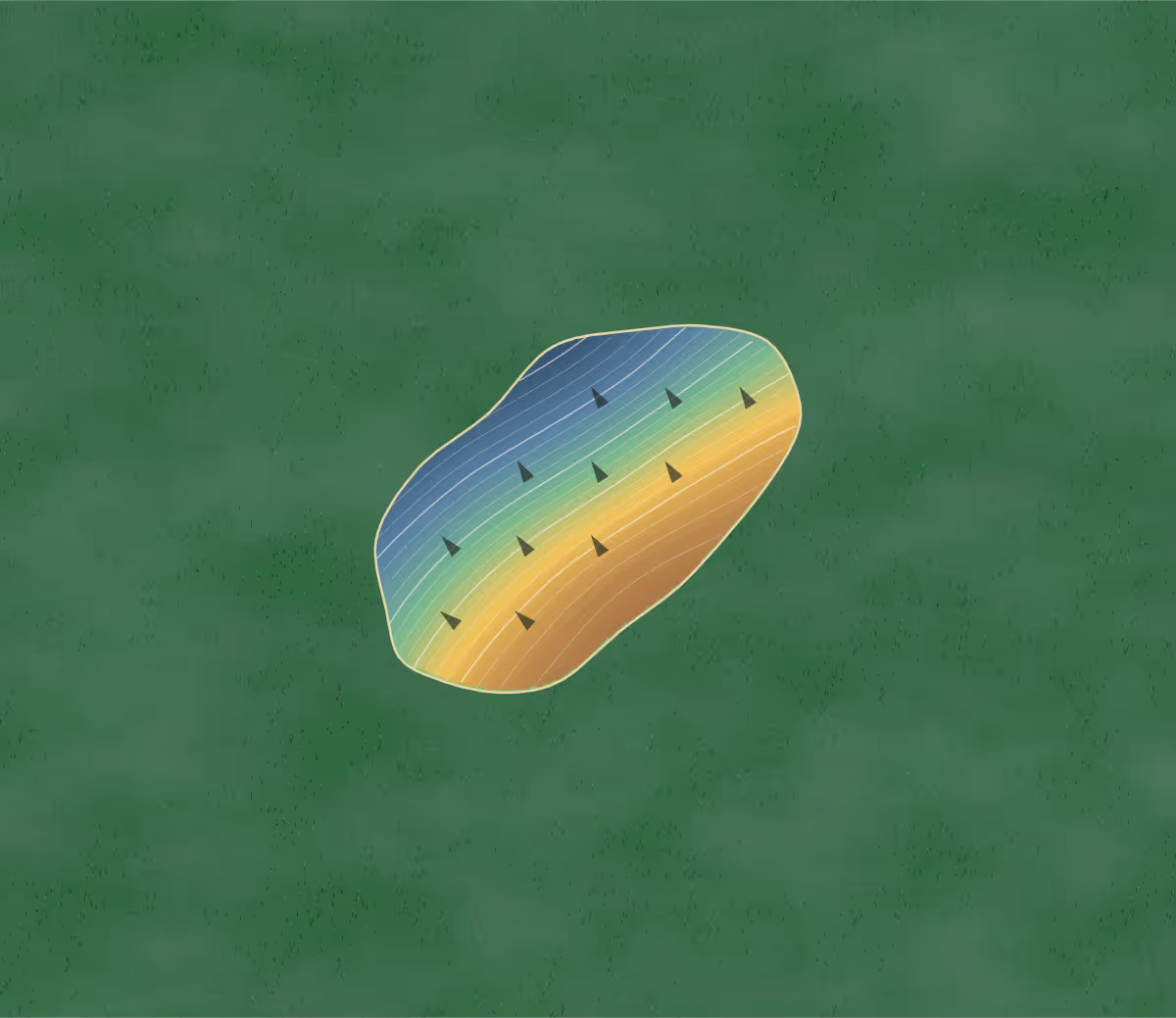 Green contour map of Par 3 in Butler, Pennsylvania — 83 elevation contours at a 3-inch interval with fall-line arrows, traced from 1-meter lidar