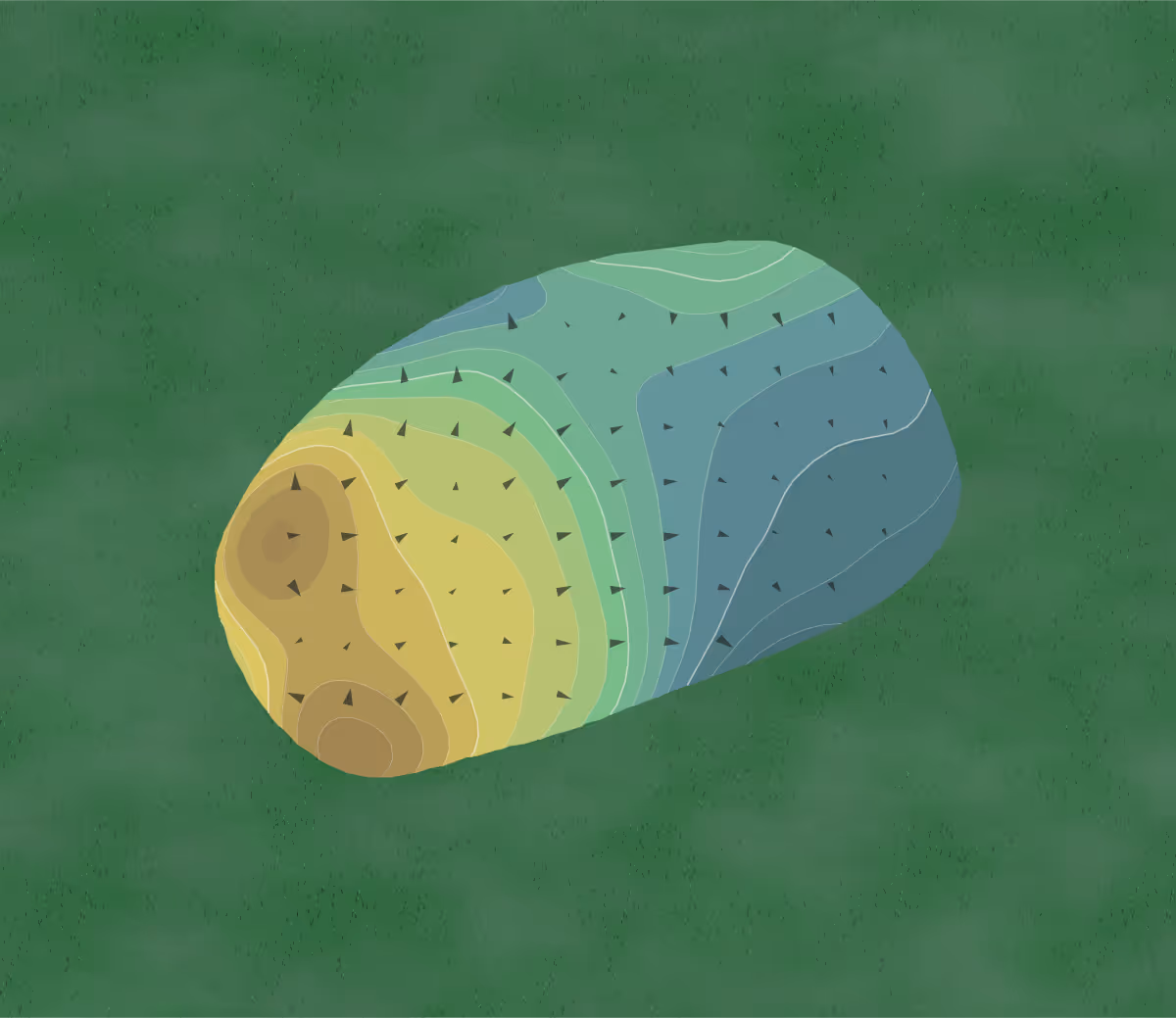 Green contour map of Pelican's Nest in Bonita Springs, Florida — 379 elevation contours at a 3-inch interval with fall-line arrows, traced from 1-meter lidar
