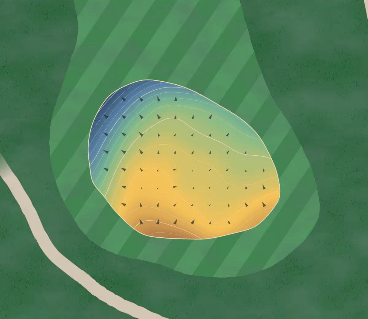 Green contour map of Pheasant Run in Grant, Nebraska: 91 elevation contours at a 3-inch interval with fall-line arrows, traced from 1-meter lidar