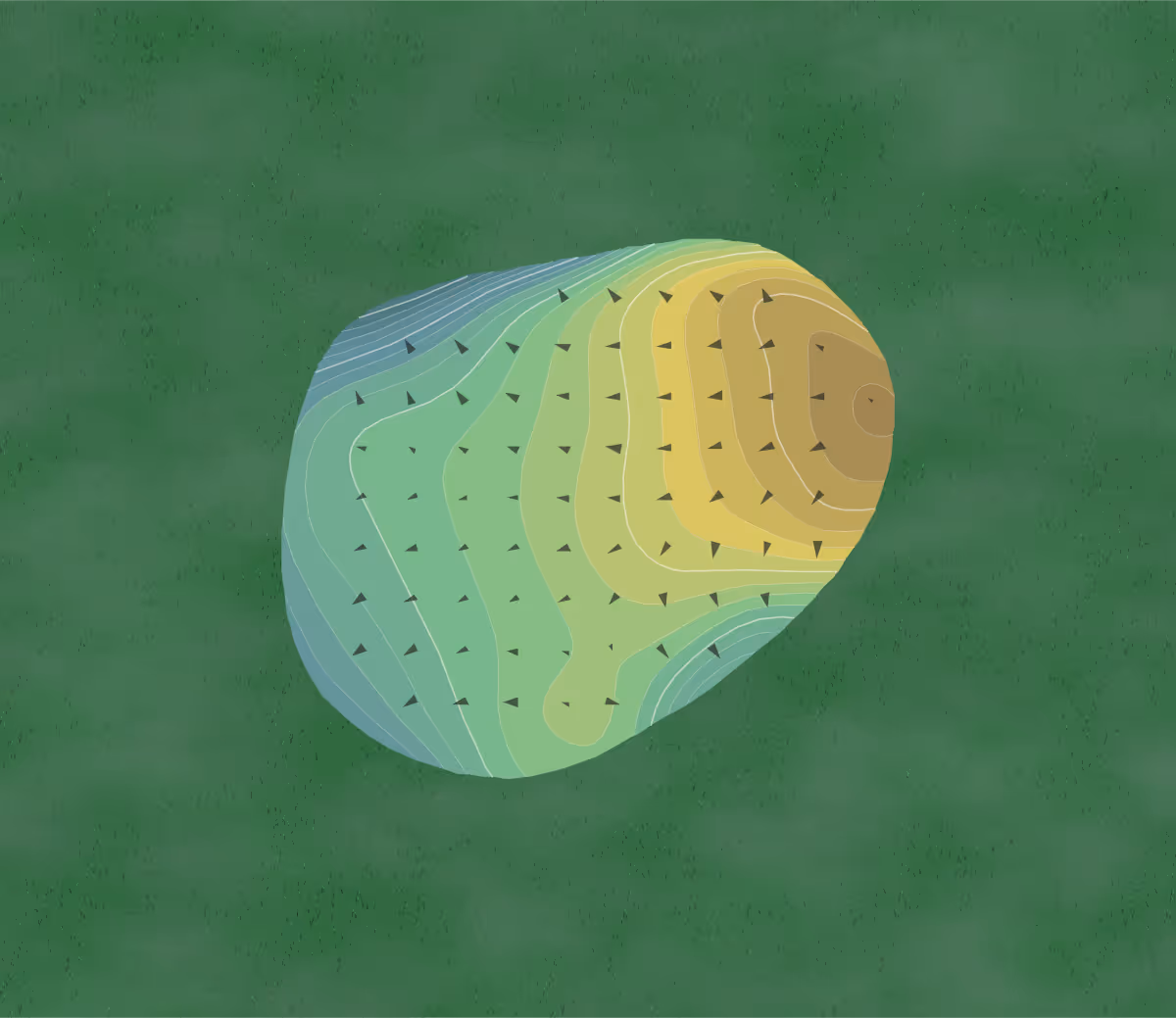 Green contour map of Pistakee in Illinois, United States — 100 elevation contours at a 3-inch interval with fall-line arrows, traced from 1-meter lidar