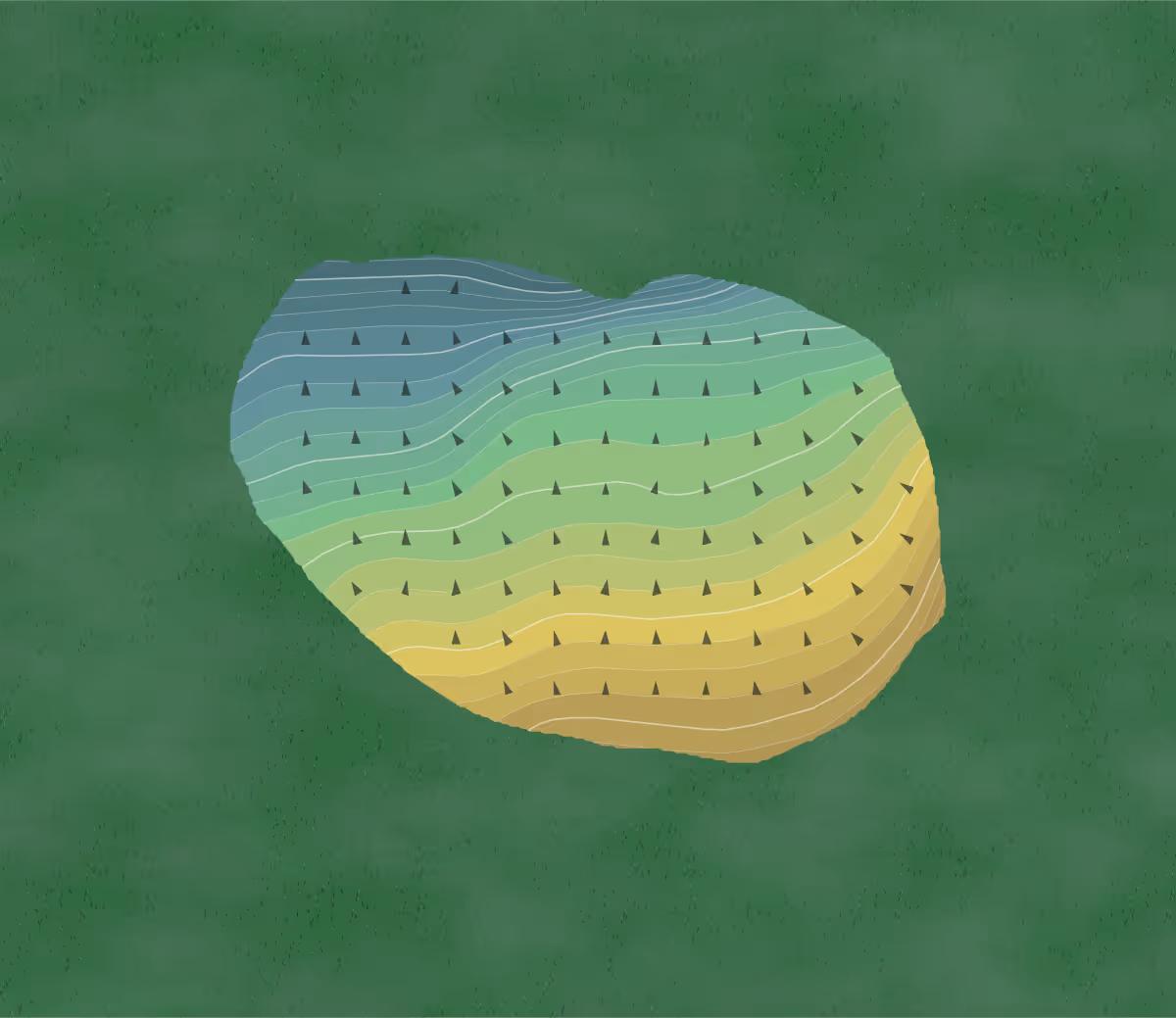 Green contour map of Pitman in Sewell, New Jersey — 201 elevation contours at a 3-inch interval with fall-line arrows, traced from 1-meter lidar