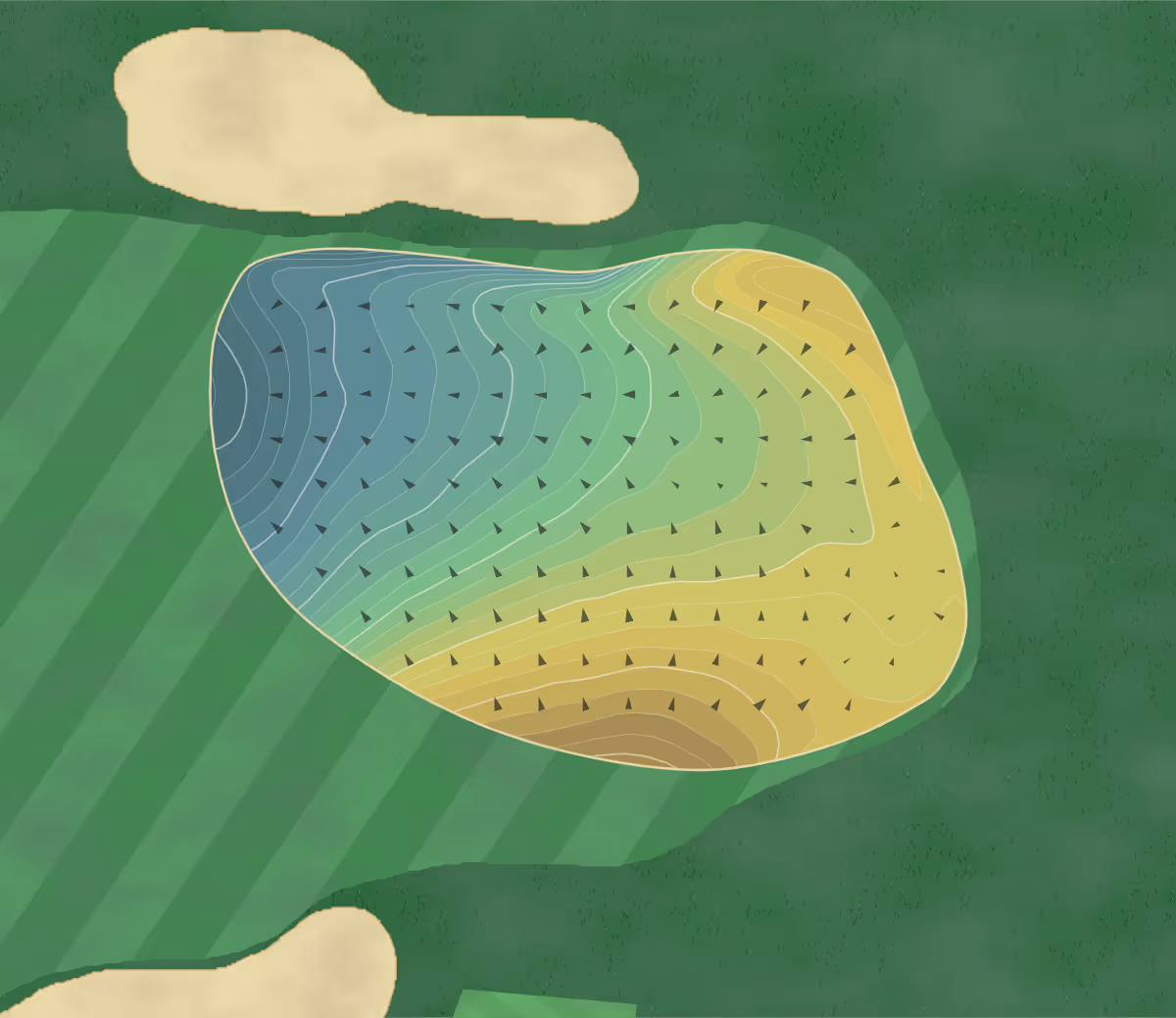 Green contour map of Plainfield in Edison, New Jersey — 321 elevation contours at a 3-inch interval with fall-line arrows, traced from 1-meter lidar