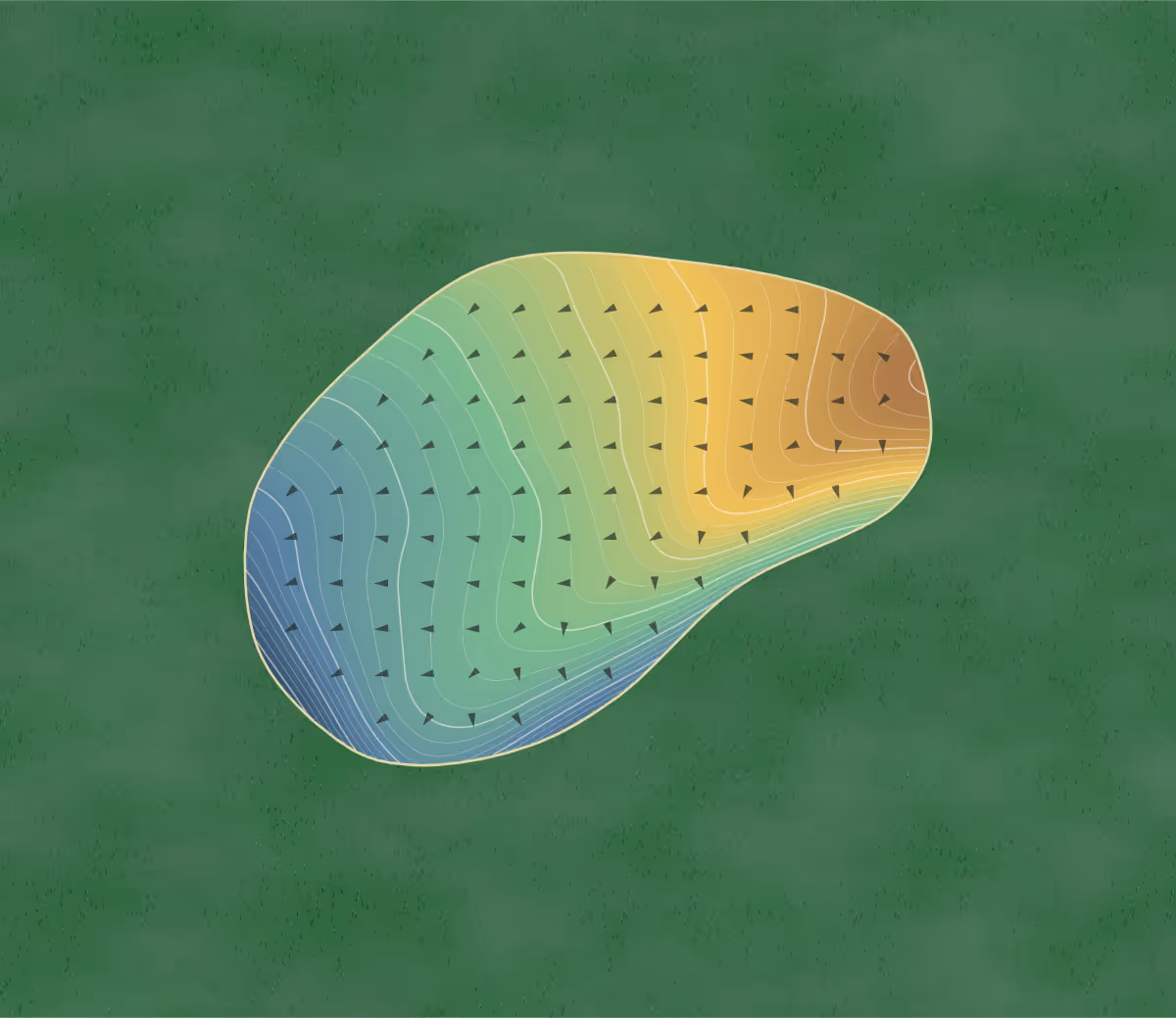 Green contour map of Pleasant Valley in Pleasant Valley, Canada: 272 elevation contours at a 8-centimeter interval with fall-line arrows, traced from 1-meter lidar
