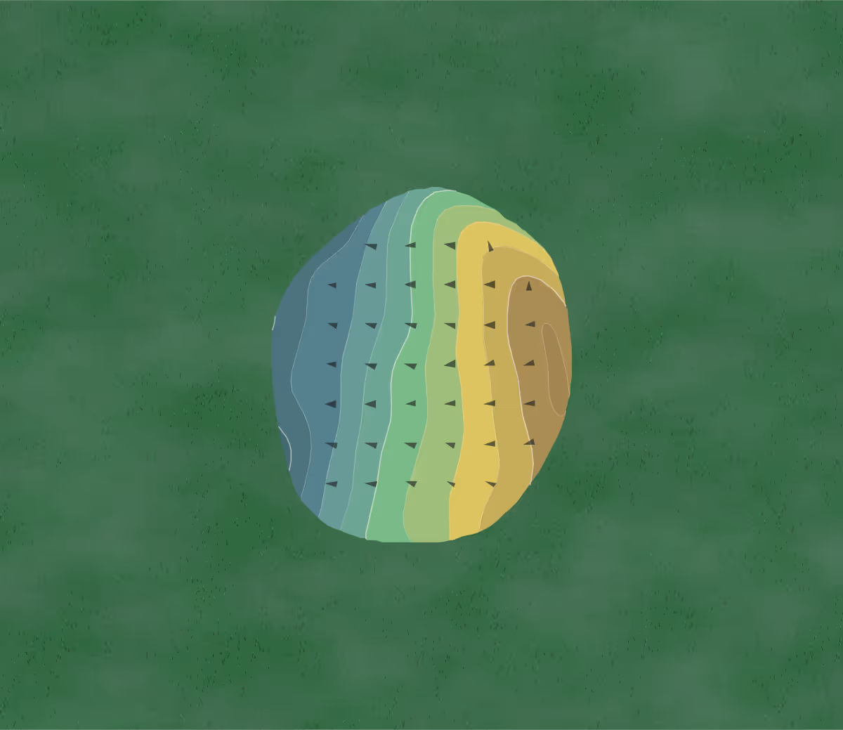 Green contour map of Pleasant View Golf Course in Saginaw, Michigan — 64 elevation contours at a 3-inch interval with fall-line arrows, traced from 1-meter lidar
