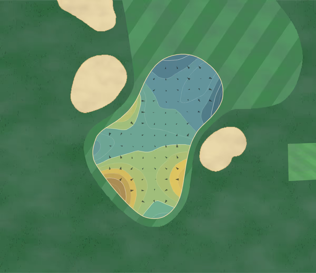 Green contour map of Plum Hollow in Southfield, Michigan — 202 elevation contours at a 3-inch interval with fall-line arrows, traced from 1-meter lidar
