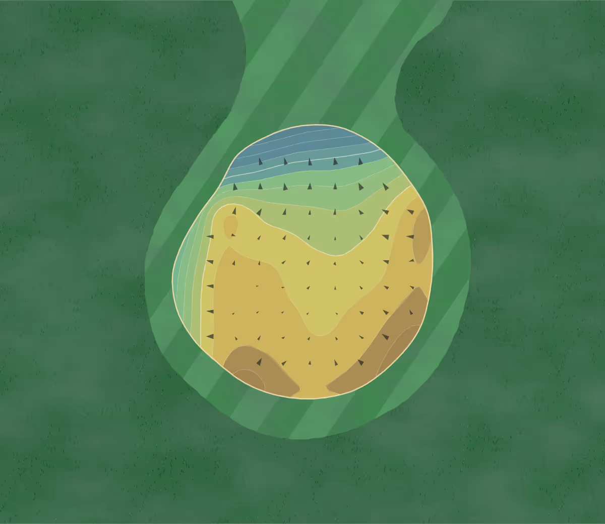 Green contour map of Plum Lake in Sayner, Wisconsin — 115 elevation contours at a 3-inch interval with fall-line arrows, traced from 1-meter lidar