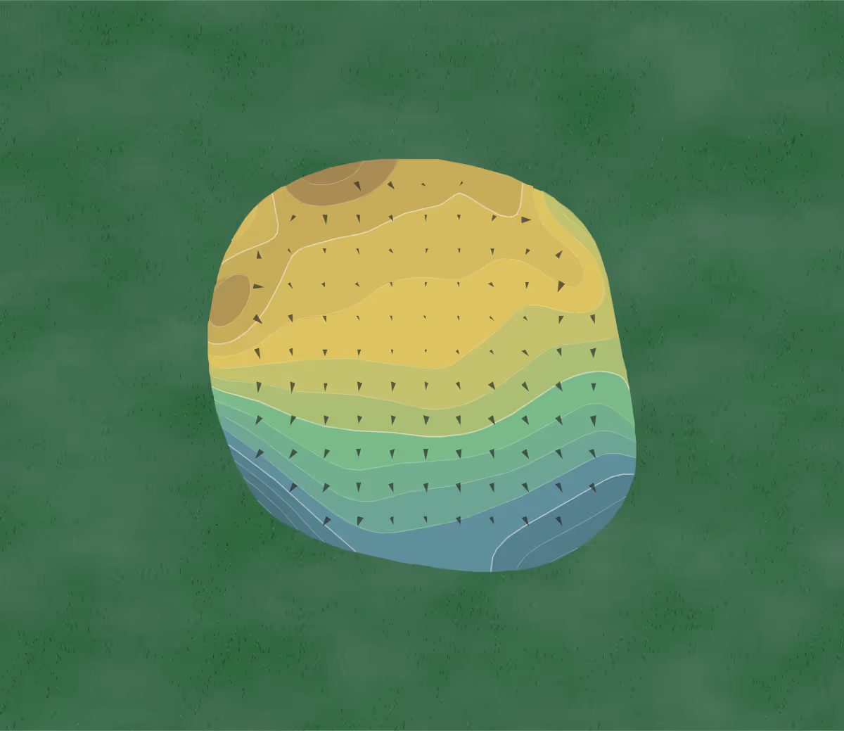 Green contour map of Plum Tree in Illinois, United States — 201 elevation contours at a 3-inch interval with fall-line arrows, traced from 1-meter lidar