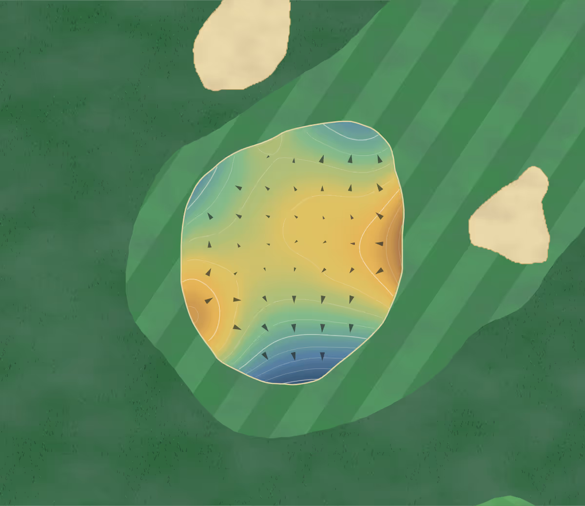 Green contour map of Prairie Creek in Rogers, Arkansas: 99 elevation contours at a 3-inch interval with fall-line arrows, traced from 1-meter lidar