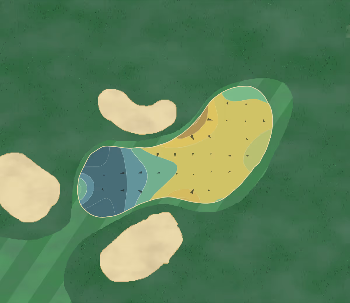 Green contour map of Pruneridge in Santa Clara, California — 92 elevation contours at a 3-inch interval with fall-line arrows, traced from 1-meter lidar