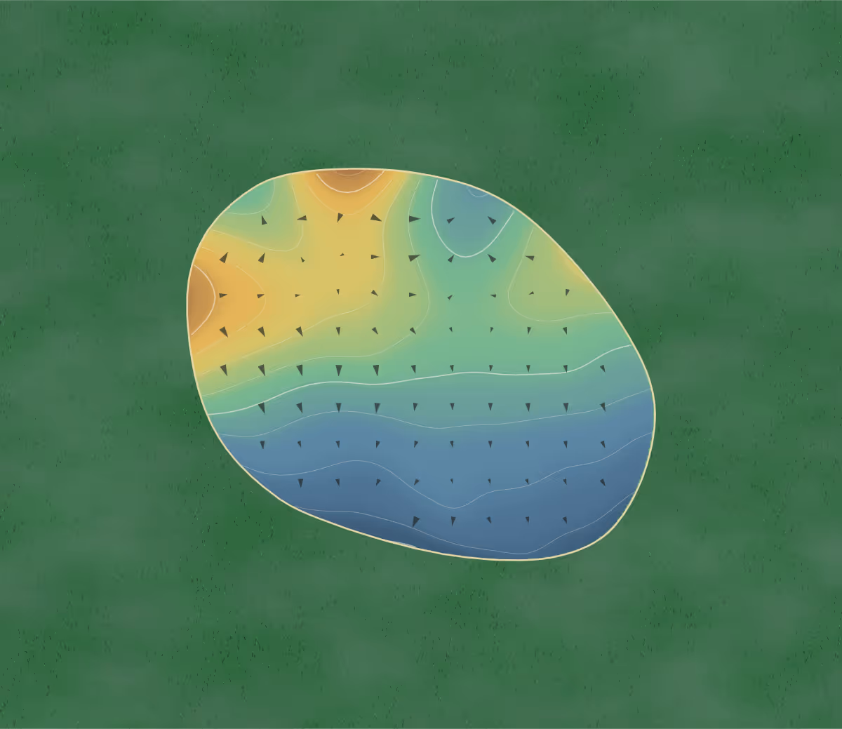 Green contour map of Railwood in Holts Summit, Missouri: 174 elevation contours at a 3-inch interval with fall-line arrows, traced from 1-meter lidar