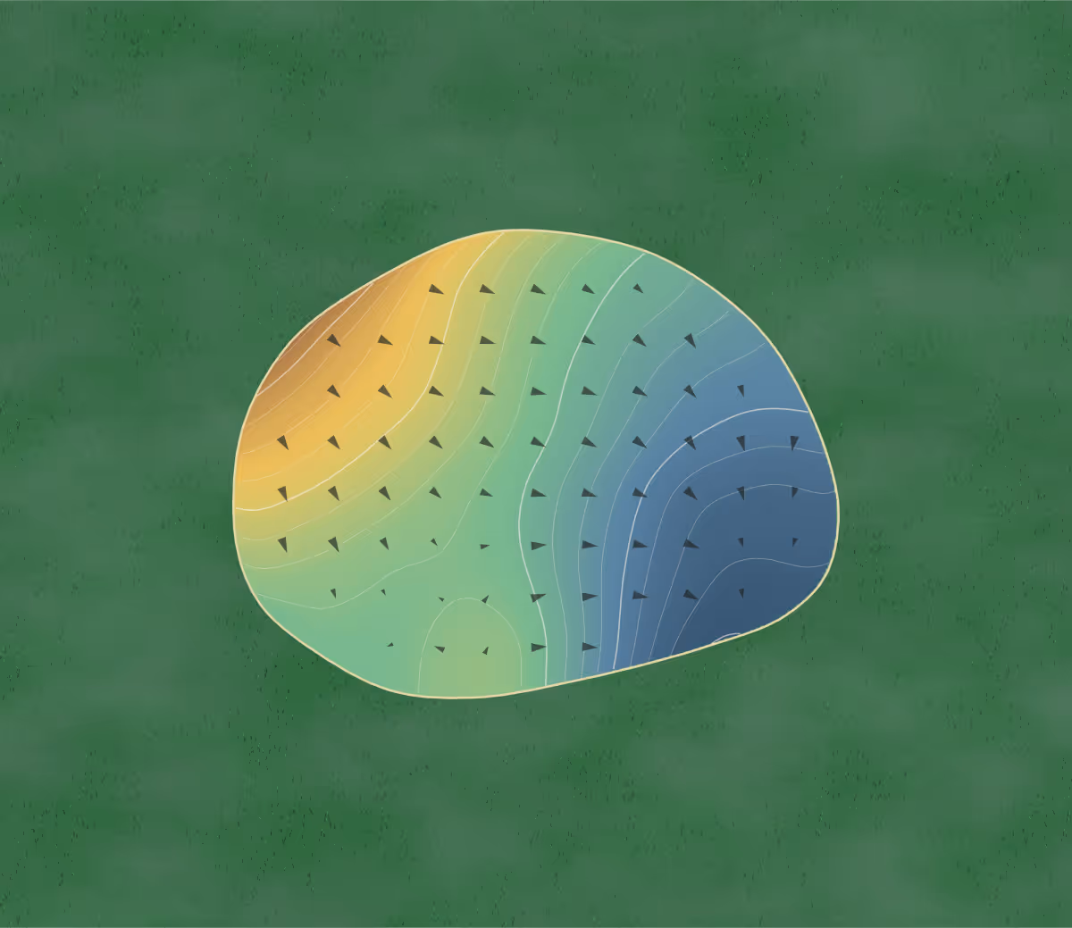 Green contour map of Red Oaks in Bloomingdale, Ohio: 160 elevation contours at a 3-inch interval with fall-line arrows, traced from 1-meter lidar