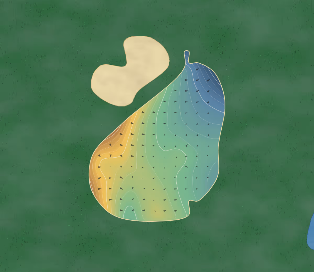 Green contour map of River Bend Club in Great Falls, Virginia: 232 elevation contours at a 3-inch interval with fall-line arrows, traced from 1-meter lidar