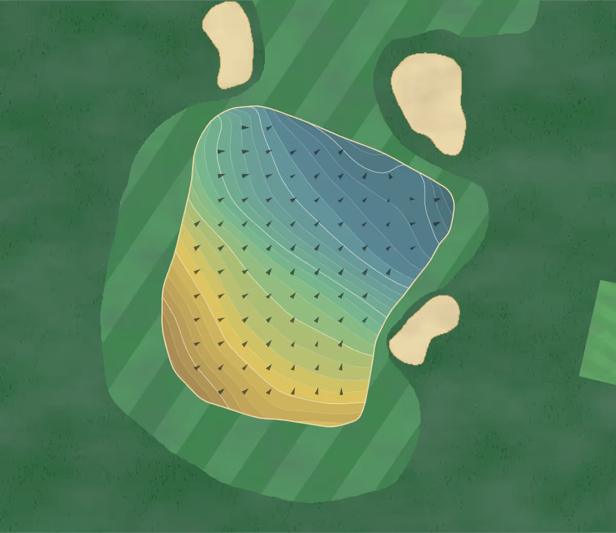 Green contour map of Roaring Gap in Roaring Gap, North Carolina — 292 elevation contours at a 3-inch interval with fall-line arrows, traced from 1-meter lidar