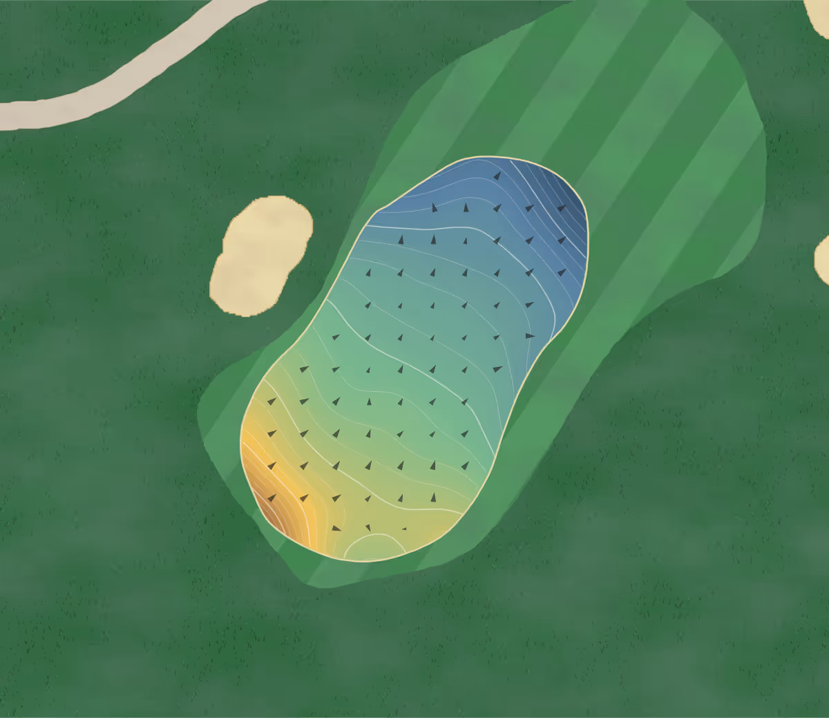 Green contour map of Rosedale in Toronto, Canada — 237 elevation contours at a 8-centimeter interval with fall-line arrows, traced from 1-meter lidar