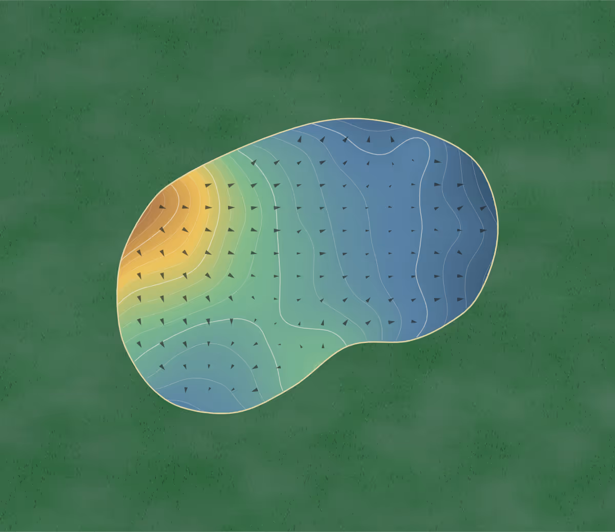 Green contour map of Sage Run in Bark River, Michigan: 252 elevation contours at a 3-inch interval with fall-line arrows, traced from 1-meter lidar