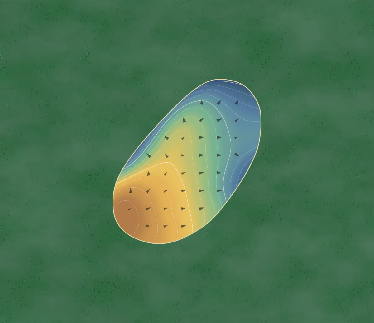 Green contour map of Sakima in Carney's Point, New Jersey: 89 elevation contours at a 3-inch interval with fall-line arrows, traced from 1-meter lidar