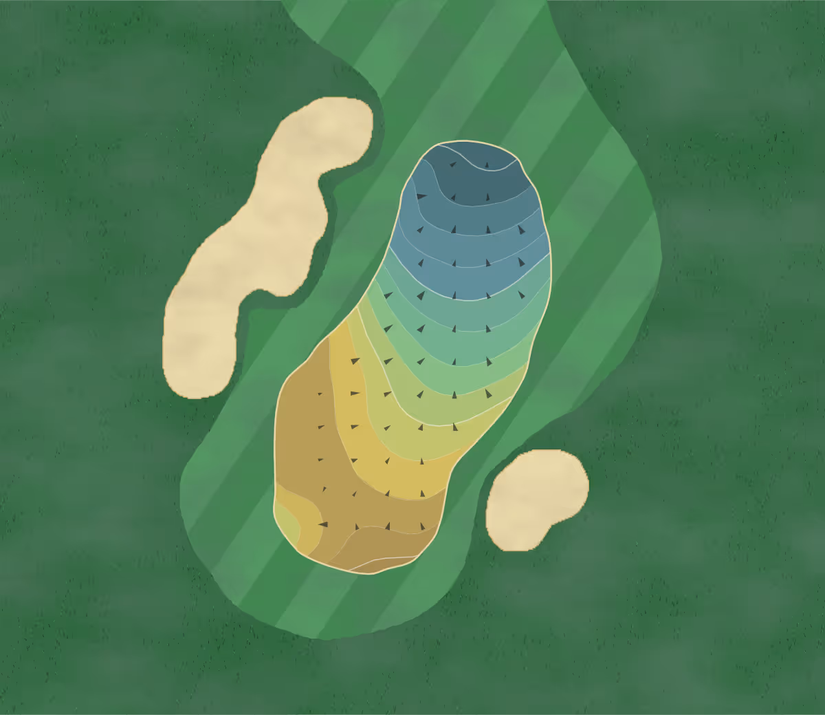Green contour map of San Clemente in San Clemente, California — 143 elevation contours at a 3-inch interval with fall-line arrows, traced from 1-meter lidar