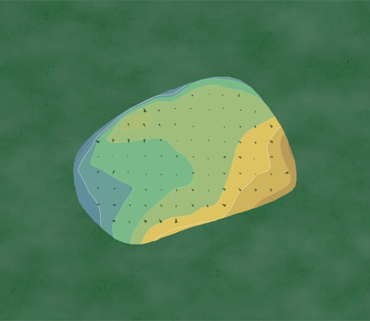 Green contour map of Sands Point in Sands Point, New York — 10 elevation contours at a 3-inch interval with fall-line arrows, traced from 1-meter lidar