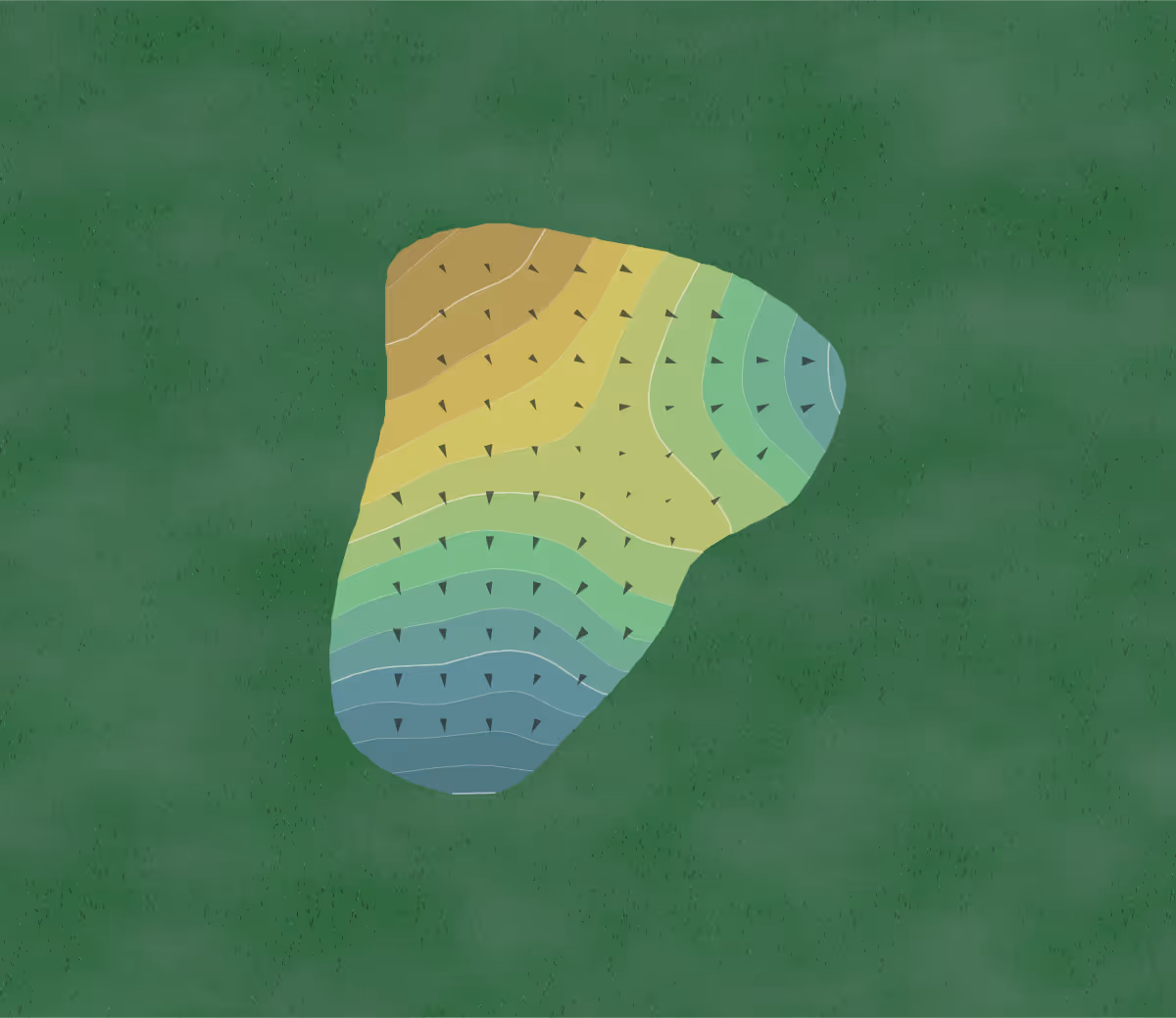 Green contour map of Savannah Oaks in Lynd, Minnesota — 94 elevation contours at a 3-inch interval with fall-line arrows, traced from 1-meter lidar