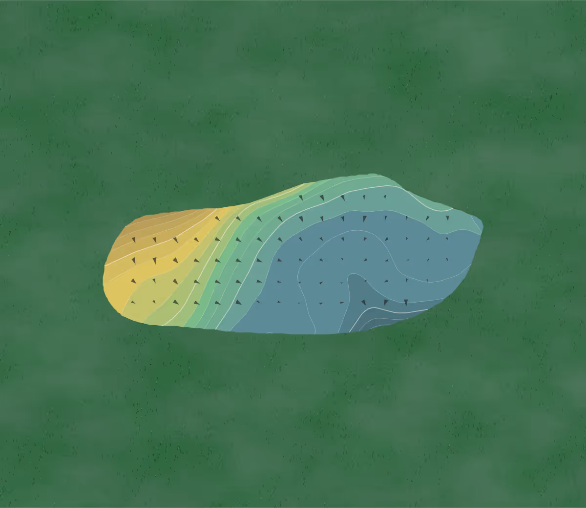 Green contour map of Schuyler Meadows in Loudonville, New York — 183 elevation contours at a 3-inch interval with fall-line arrows, traced from 1-meter lidar