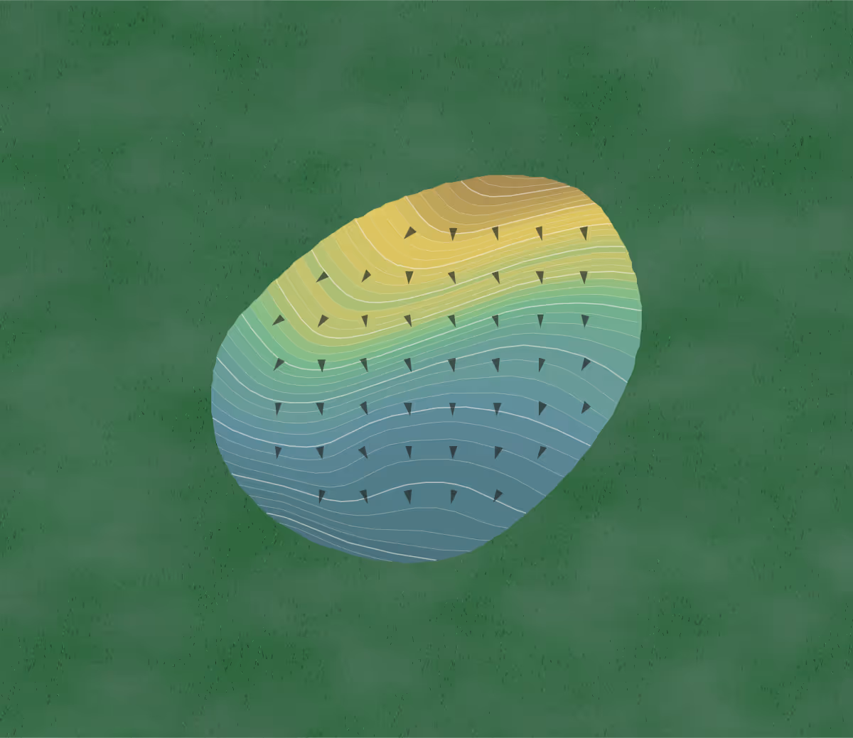 Green contour map of Scott Schreiner in Kerrville, Texas — 273 elevation contours at a 3-inch interval with fall-line arrows, traced from 1-meter lidar